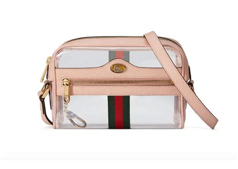 gucci transparent tote|Gucci ophidia clear bag.